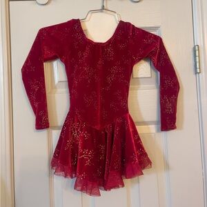Elegant Red Kids Costume Dress